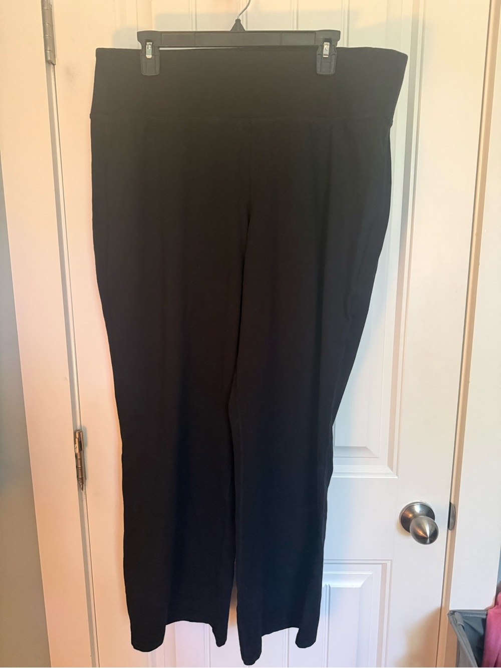 Lane Bryant LIVI Black Women's Wide-Leg Sweatpants